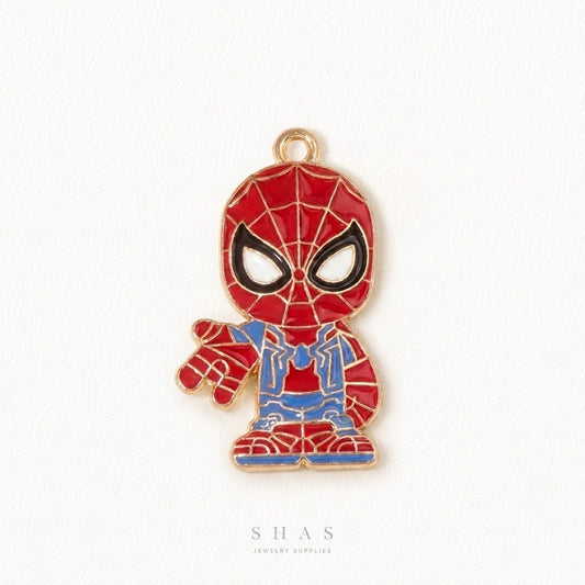 EC02J Marvel Spider Man Enamel Charm ( 1 pc ) High Quality Shine
