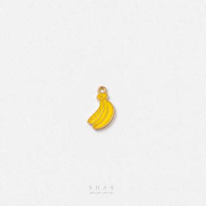 EC04A Banana Enamel Charm ( 1 pc ) High Quality Shine