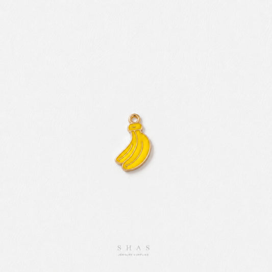EC04A Banana Enamel Charm ( 1 pc ) High Quality Shine
