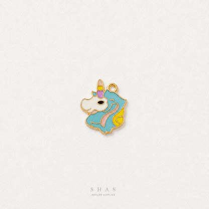 EC04J Unicorn Enamel Charm ( 1 pc ) High Quality Shine