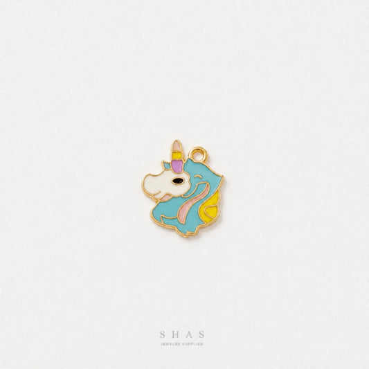 EC04J Unicorn Enamel Charm ( 1 pc ) High Quality Shine