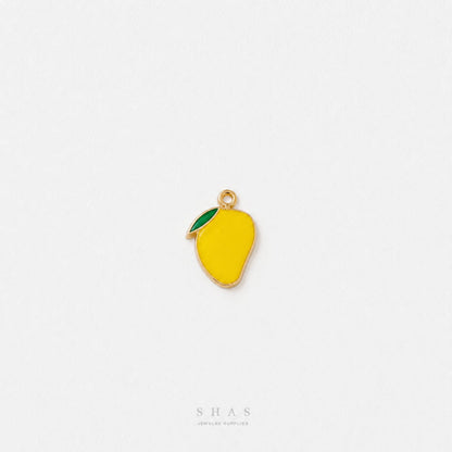 EC03W Mango Enamel Charm ( 1 pc ) High Quality Shine