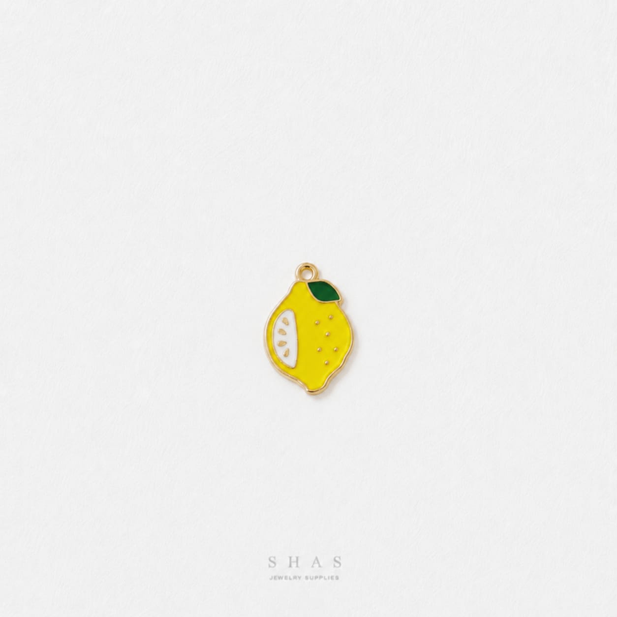 EC04V Lemon Enamel Charm ( 1 pc ) High Quality Shine