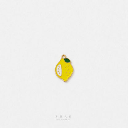 EC04V Lemon Enamel Charm ( 1 pc ) High Quality Shine