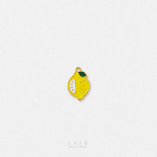 EC04V Lemon Enamel Charm ( 1 pc ) High Quality Shine