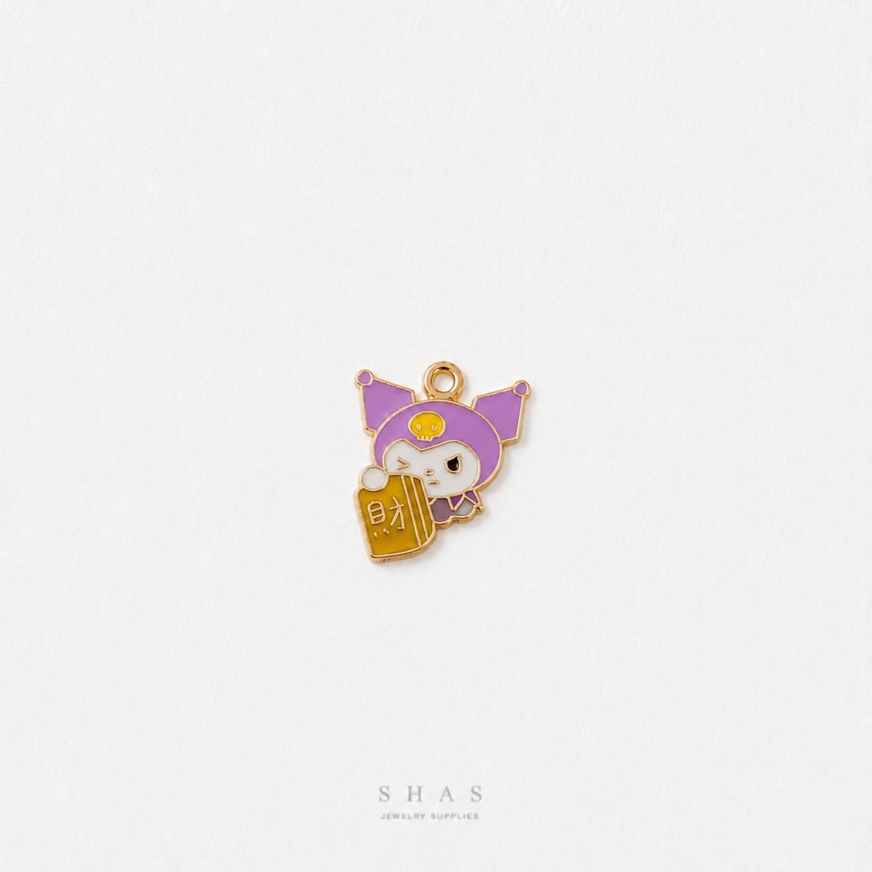EC03Y Kuromi Enamel Charm ( 1 pc ) High Quality Shine