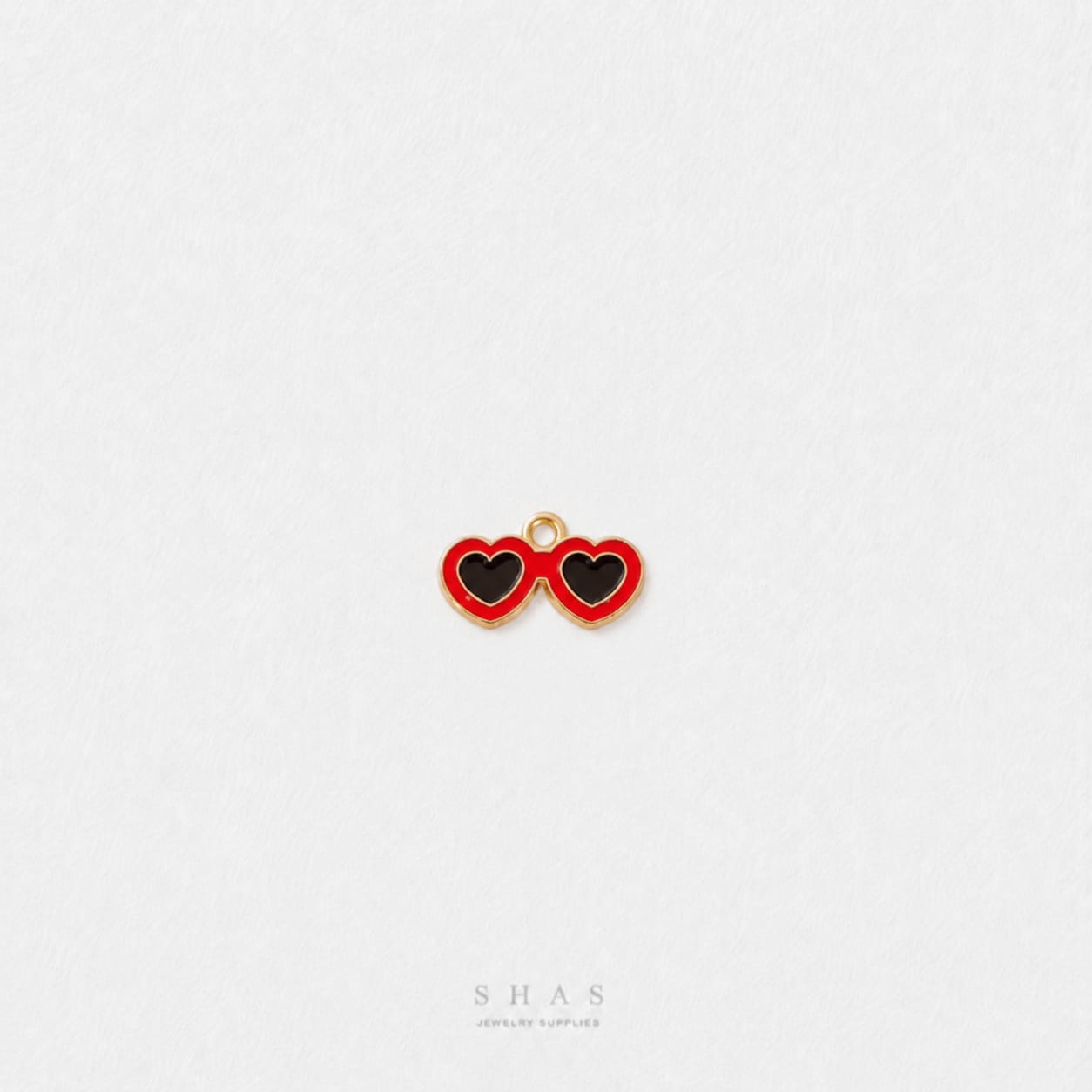 EC04C Love Sunglasses Enamel Charm ( 1 pc ) High Quality Shine