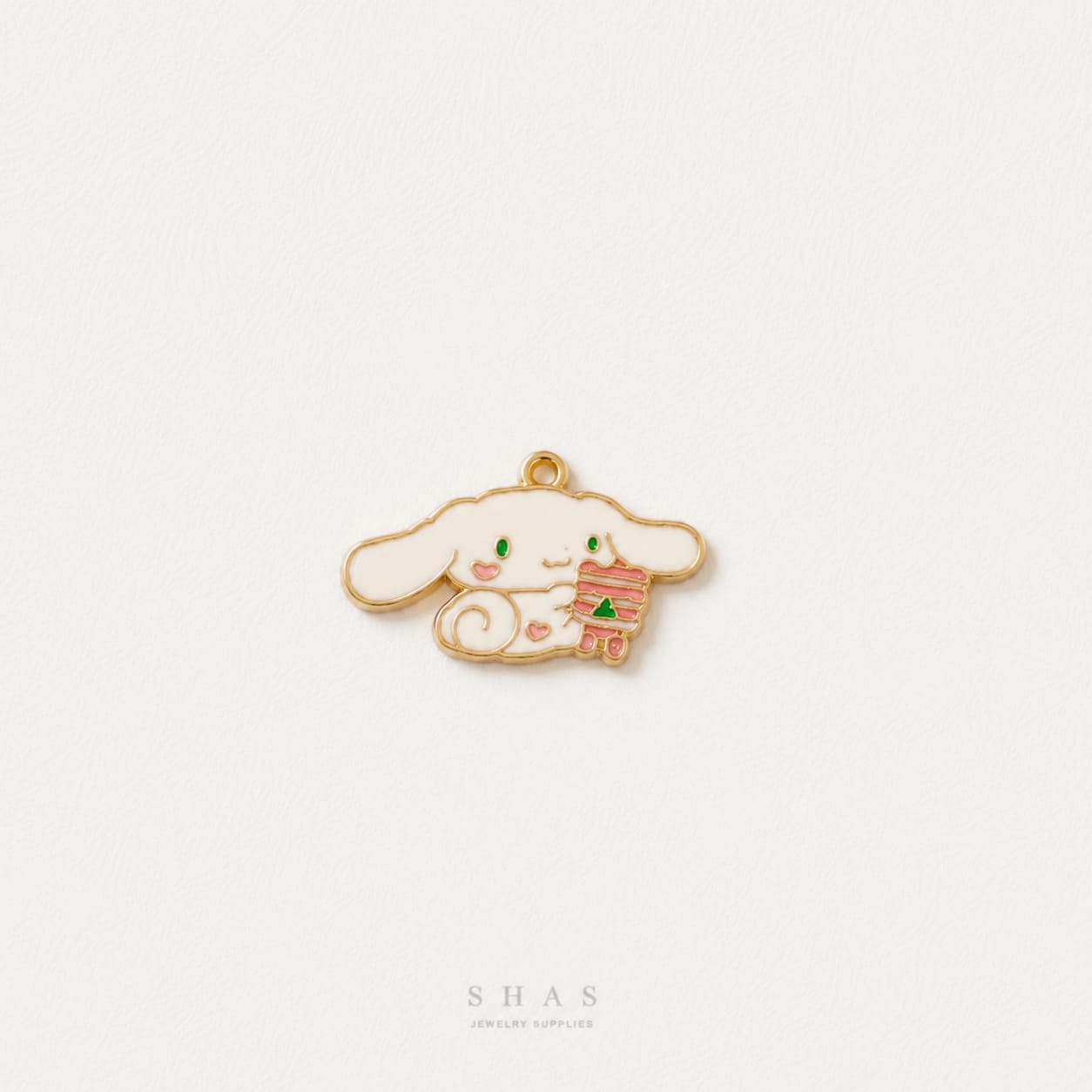 EC04L Sanrio Cinnamon Dog Enamel Charm ( 1 pc ) High Quality Shine