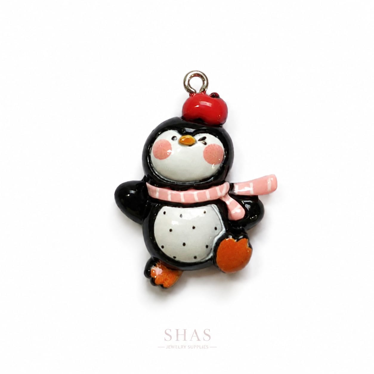RM03Q Penguin Resin Charm ( 1 PC )