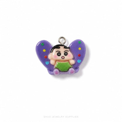 RM04A Butterfly Shinchan Resin Charm ( 1 PC )