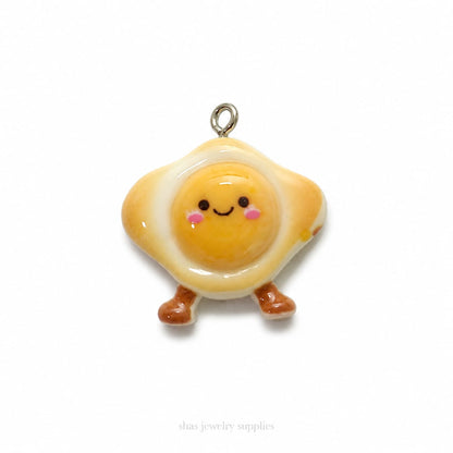 RM03U Kawaii Smiley Egg Resin Charm ( 1 PC )