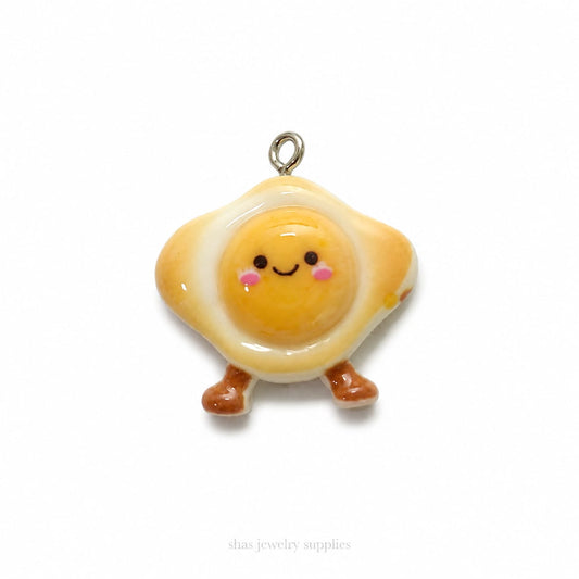 RM03U Kawaii Smiley Egg Resin Charm ( 1 PC )