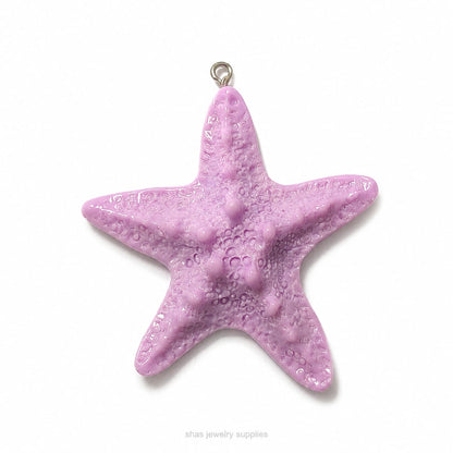 RM04C Purple Starfish Resin Charm ( 1 PC )