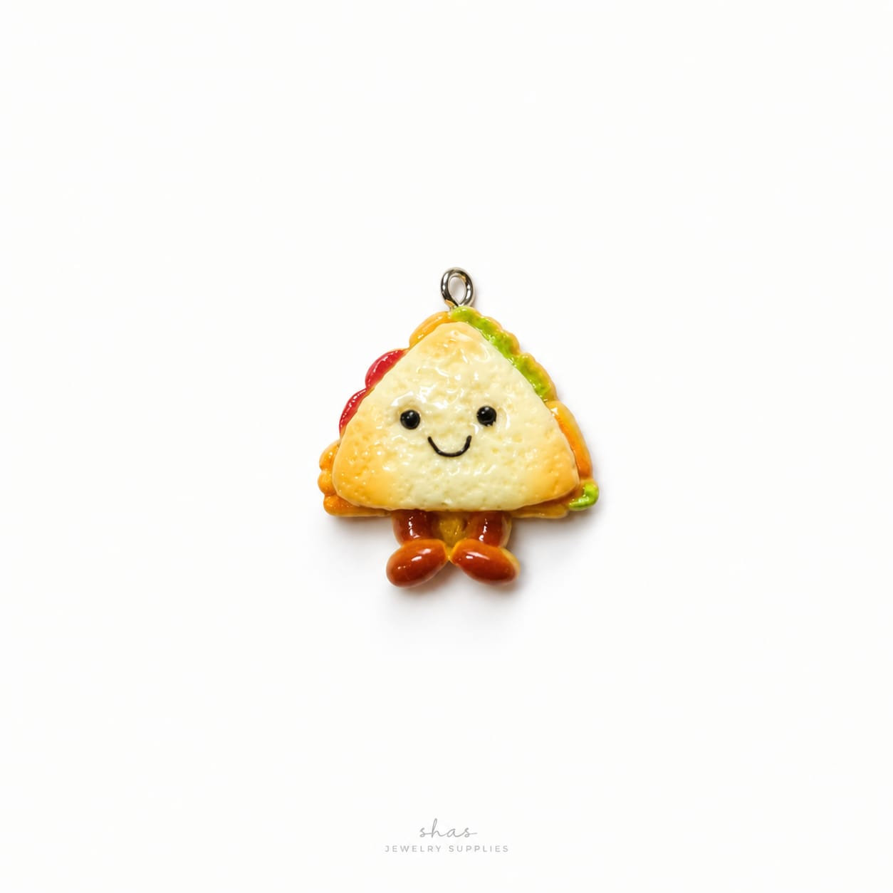 RM04B Smiley Sandwich Resin Charm ( 1 PC )