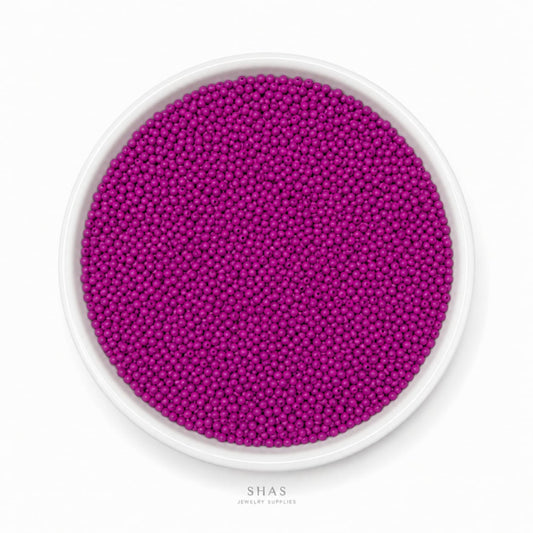 SB02F Dark Pink Glass Seed Bead ( 1 Pack - 5g ) Premium Quality