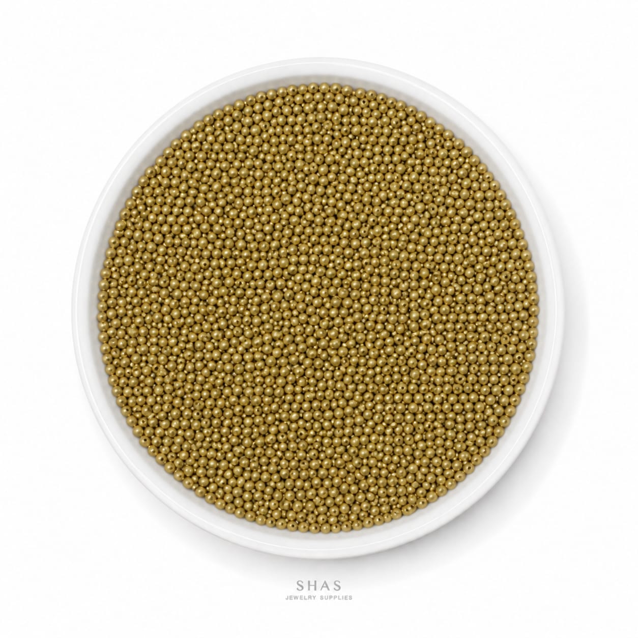 SB02G Mettalic Gold Glass Seed Bead ( 1 Pack - 5g ) Premium Quality