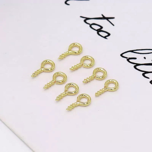 E14B04 Screw Eye Pin ( 1 pc ) 14k