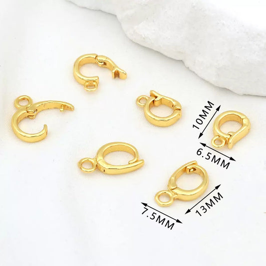 E18B13 Pendant Clasp with Loop  ( 1 pc ) 18k