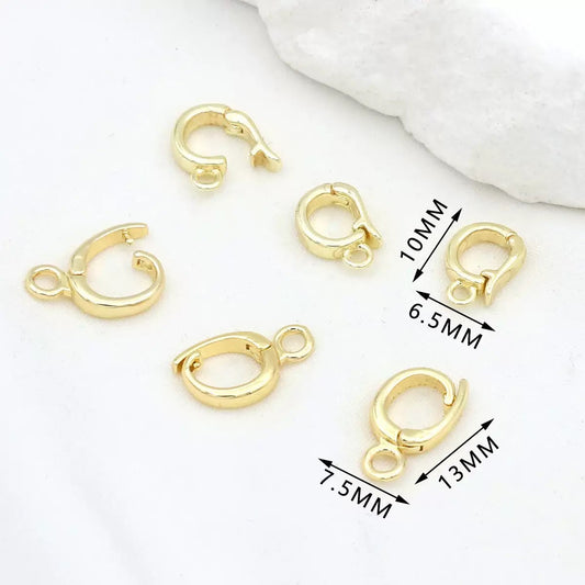 E14B13 Pendant Clasp with Loop  ( 1 pc ) 14k