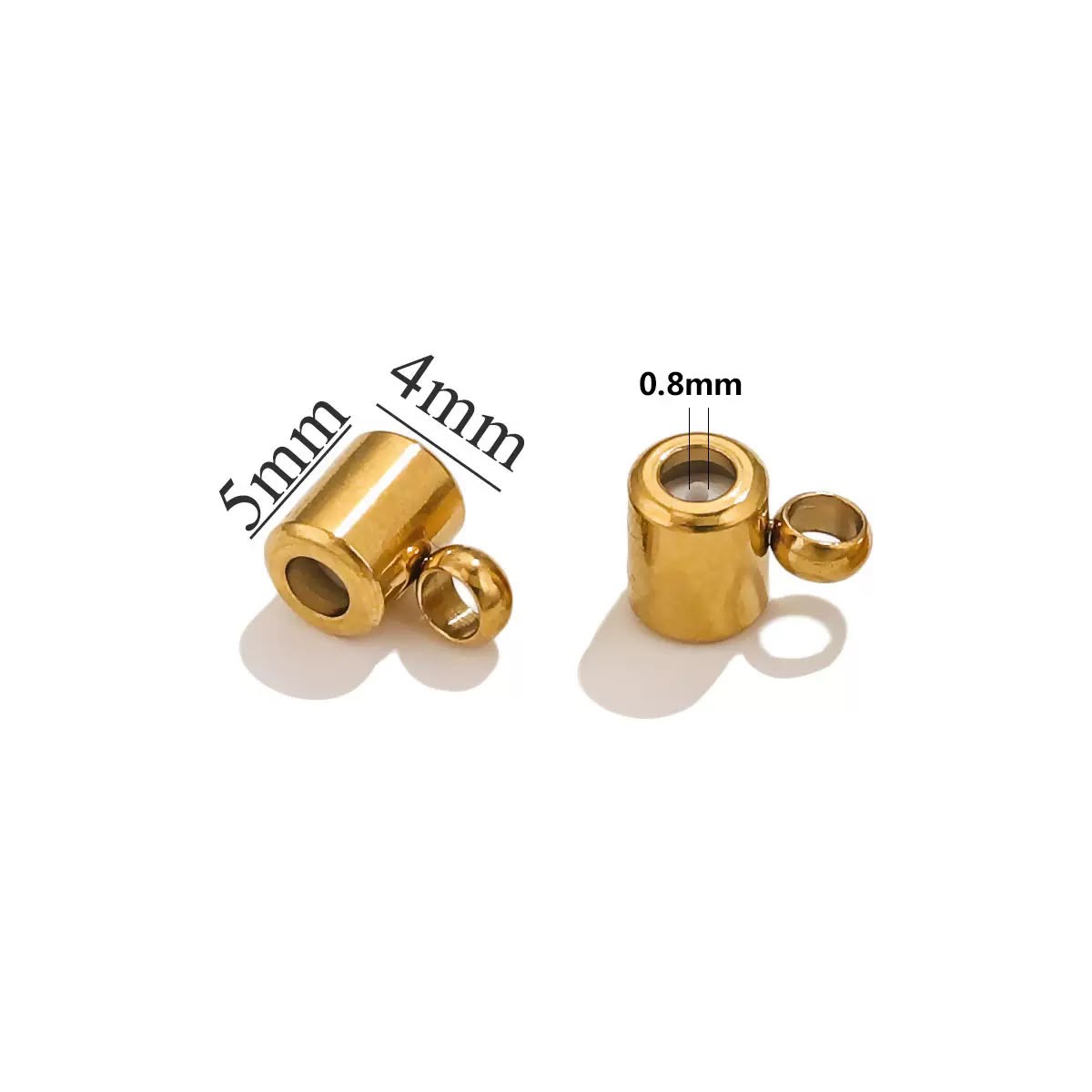ES03 Welding Ring Silicone Positioning Bead 18k Gold ( 1 pc ) PVD Plated