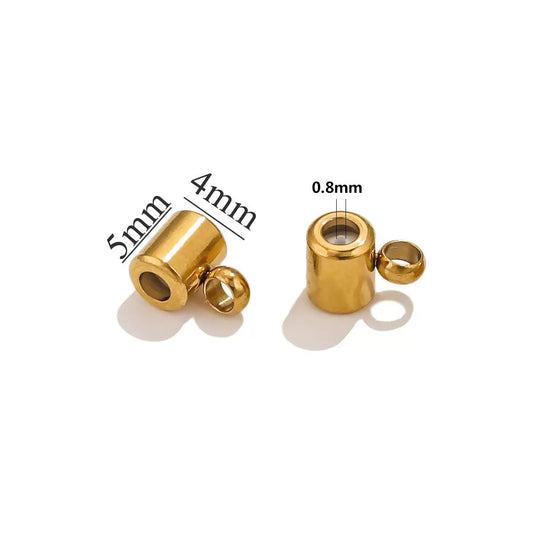 ES03 Welding Ring Silicone Positioning Bead 18k Gold ( 1 pc ) PVD Plated