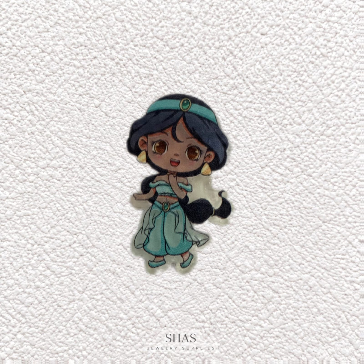 AB117S Jasmine Princess Acrylic Cabochon ( 1 pc )