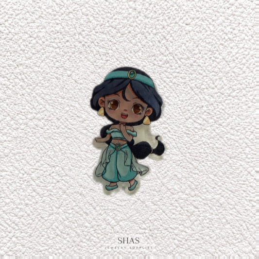 AB117S Jasmine Princess Acrylic Cabochon ( 1 pc )
