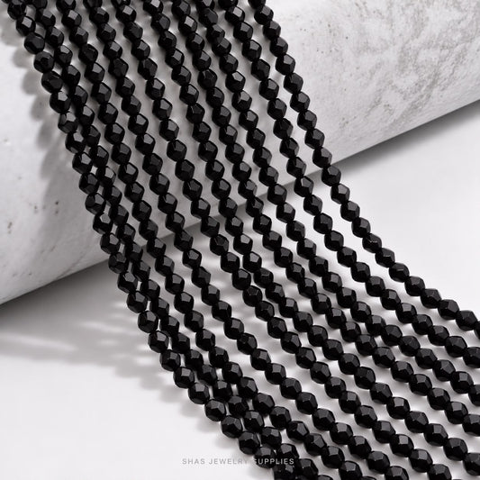 GB78G Black Crystal Beads ( 1 pc ) AAA Quality