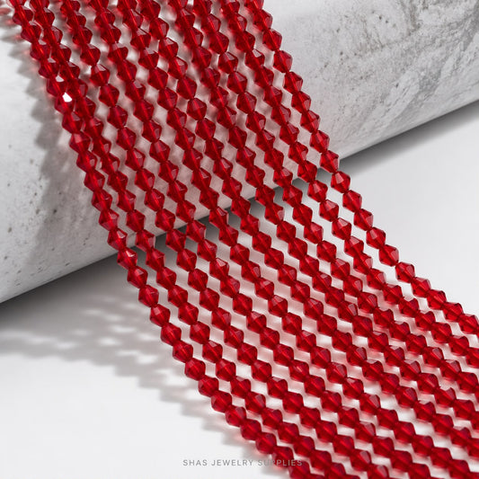 GB78C Red Crystal Beads ( 1 pc ) AAA Quality