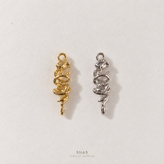 AC06G Dainty Rose Charms ( 1 pc ) High Quality Alloy
