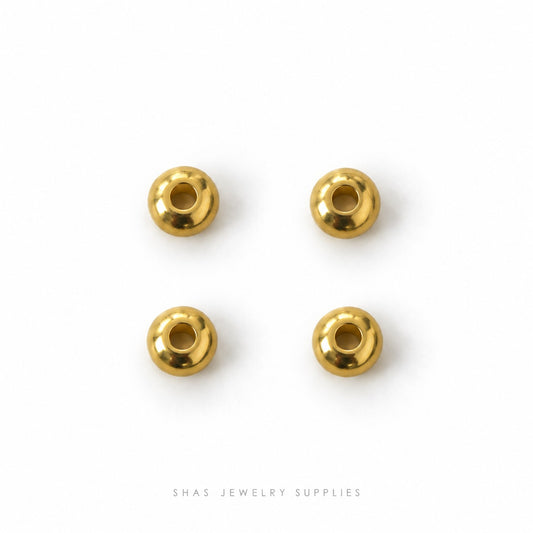 SSB30 Abacus Spacer Bead ( 1 pc ) PVD Plated