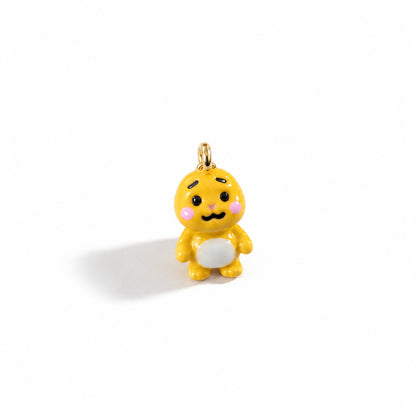 PC07P Kawaii Yellow Dino 3D Charm ( 1 pc ) Premium Collectible