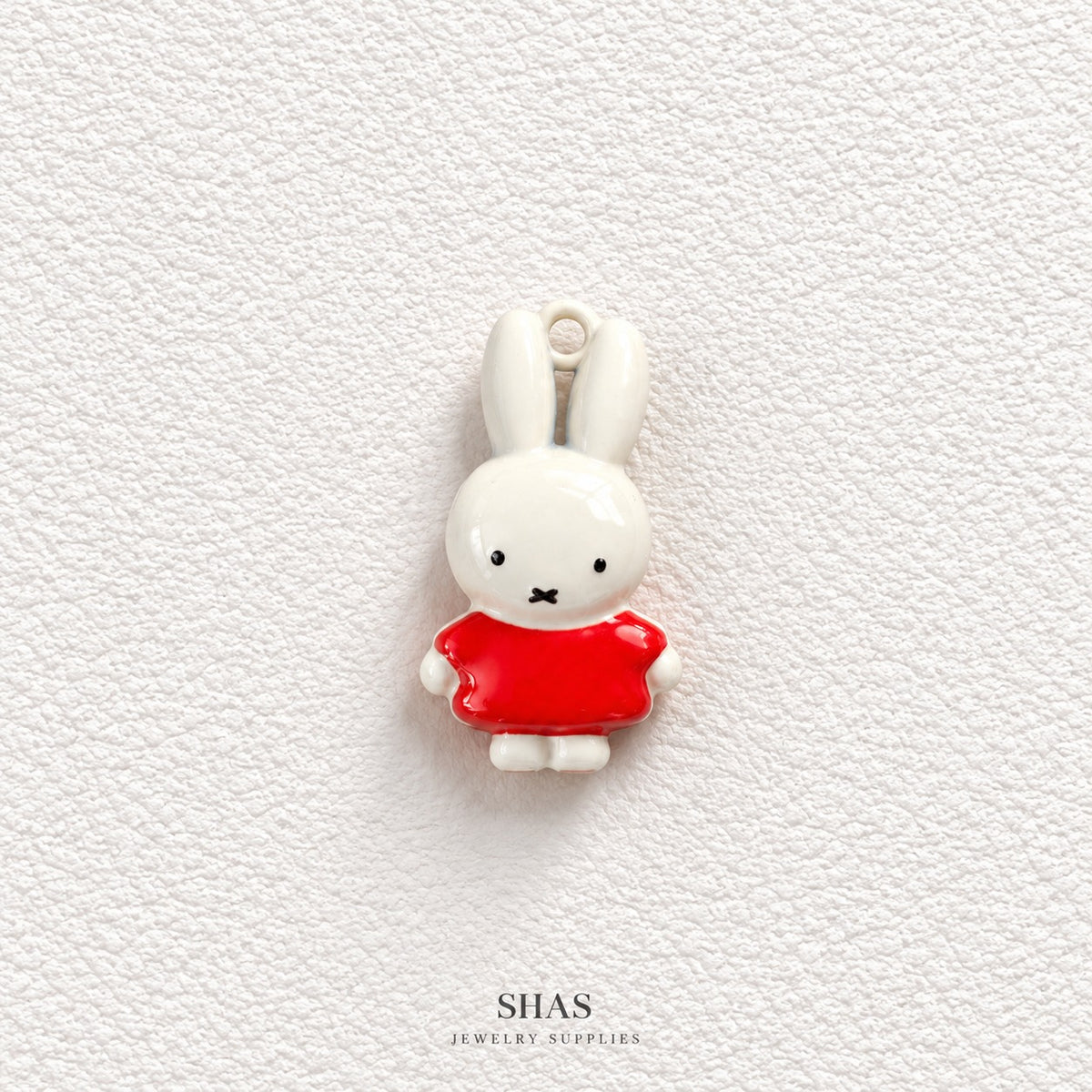 APC04Q Miffy Bunny 3D Charm ( 1 PC ) Premium Alloy Printed