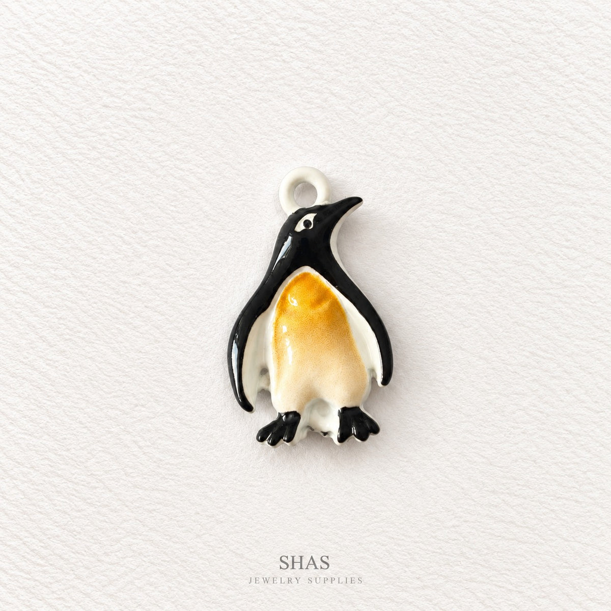 APC05C Penguin 3D Charm ( 1 PC ) Premium Alloy Printed