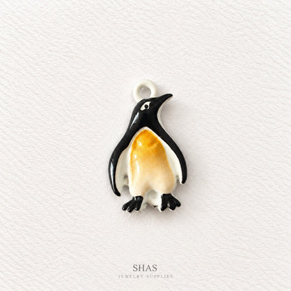 APC05C Penguin 3D Charm ( 1 PC ) Premium Alloy Printed