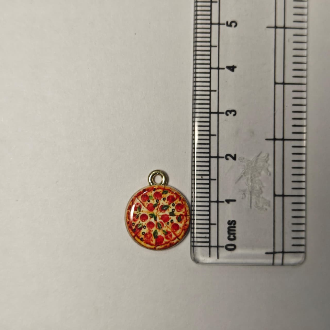 APC01J Pizza Alloy Printed Charm ( 1 PC )