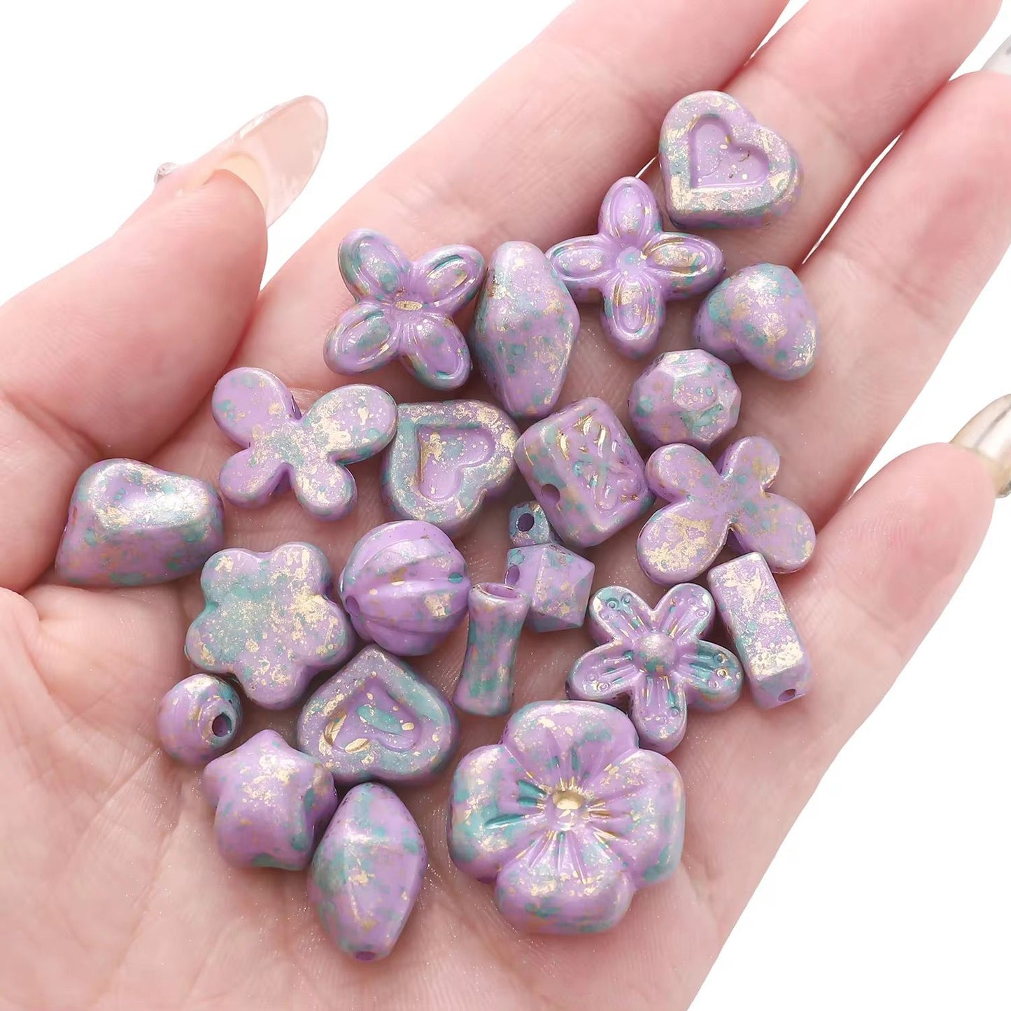 AB12 Gradient Czech Acrylic Beads ( 1 Pack - 10 Grams )