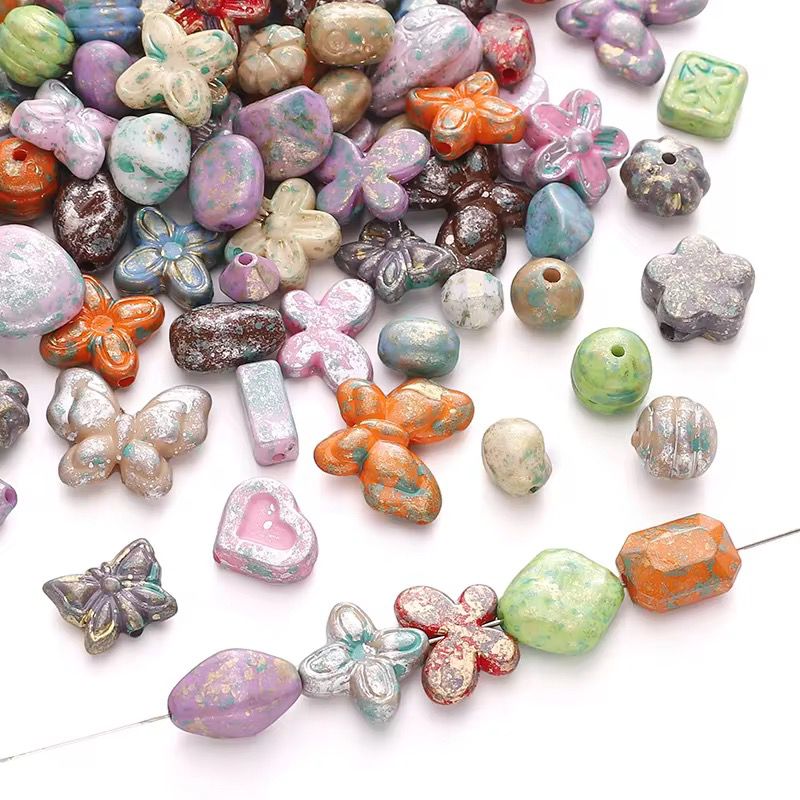 AB12 Gradient Czech Acrylic Beads ( 1 Pack - 10 Grams )