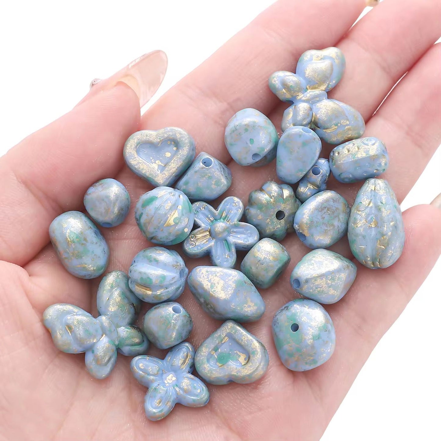 AB12 Gradient Czech Acrylic Beads ( 1 Pack - 10 Grams )
