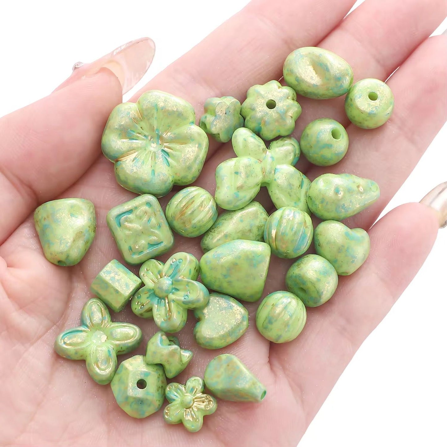 AB12 Gradient Czech Acrylic Beads ( 1 Pack - 10 Grams )