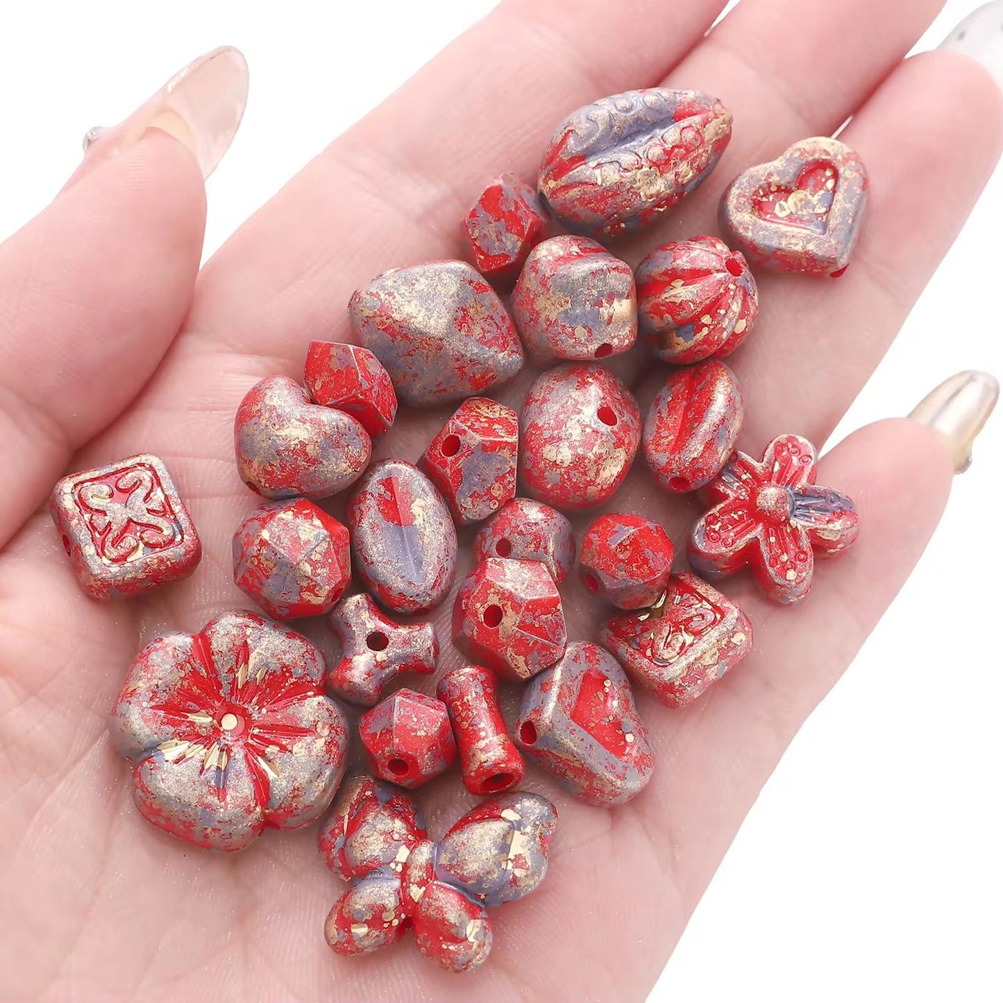 AB12 Gradient Czech Acrylic Beads ( 1 Pack - 10 Grams )