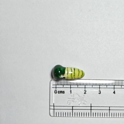 PCB02J Green Radish Ceramic Bead ( 1 pc ) Porcelian Ceramic