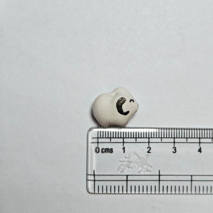 PCB02K Lamb Ceramic Bead ( 1 pc ) Porcelian Ceramic