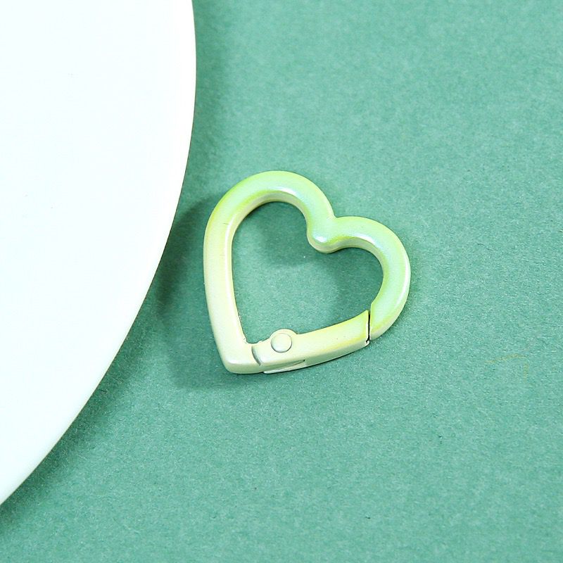 KC05 Gradient Heart Spring Buckle Keychain Clasp ( 1 pc )