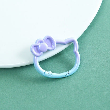 KC10 Gradient Hello Kitty Spring Buckle Keychain Clasp ( 1 pc )