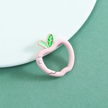 KC09 Apple Spring Buckle Keychain Clasp ( 1 pc )