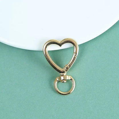 KC11 Heart Spring Buckle Keychain Clasp ( 1 pc )