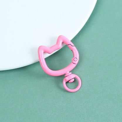 KC07 Cat Spring Buckle Keychain Clasp ( 1 pc )