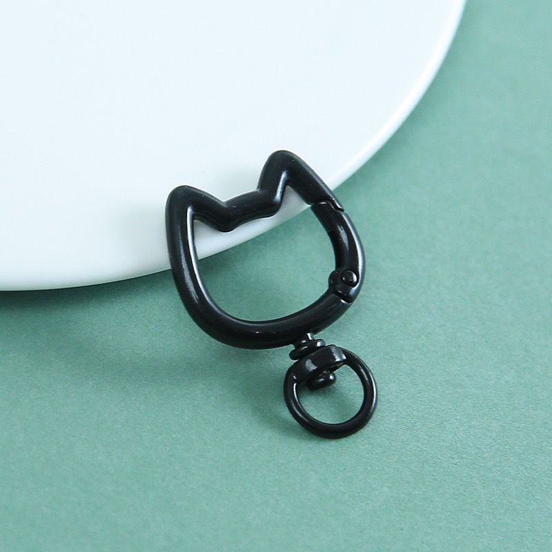 KC07 Cat Spring Buckle Keychain Clasp ( 1 pc )