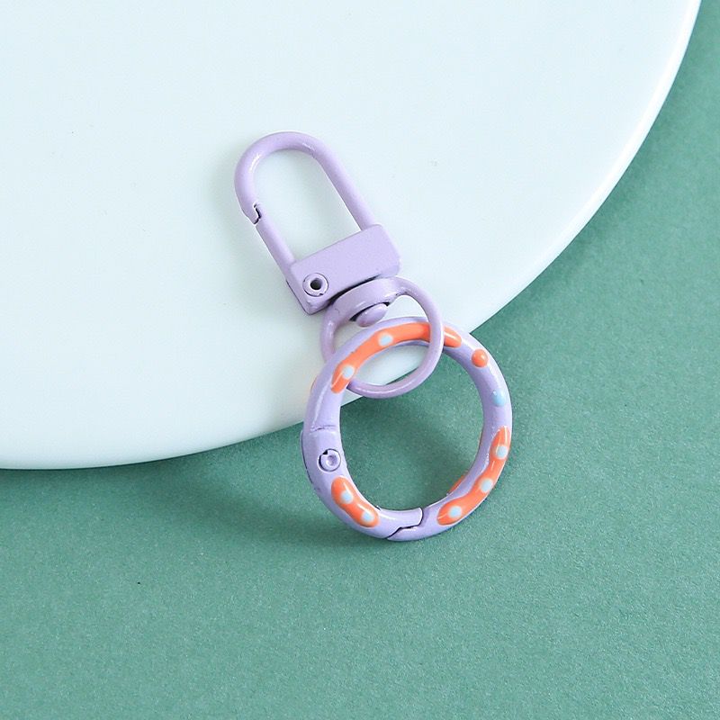 KC06 Donut Spring & Door Buckle Keychain Clasp ( 1 pc )